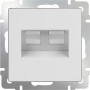Розетка  WL01-RJ45+RJ45