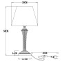 Интерьерная настольная лампа Gracie A7301LT-1PB