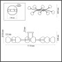 Потолочная люстра Moderni 4517/8C