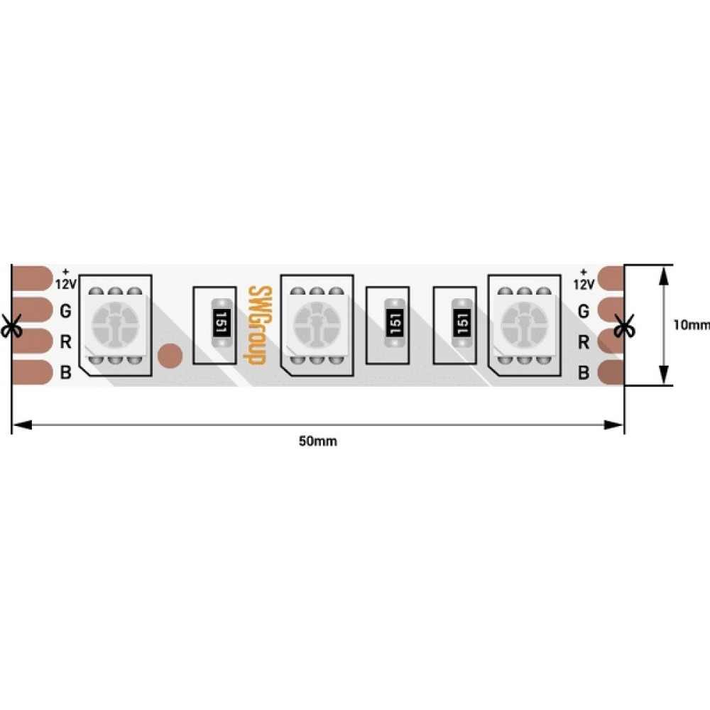 Светодиодная лента SWG560 SWG560-12-14.4-RGB-M