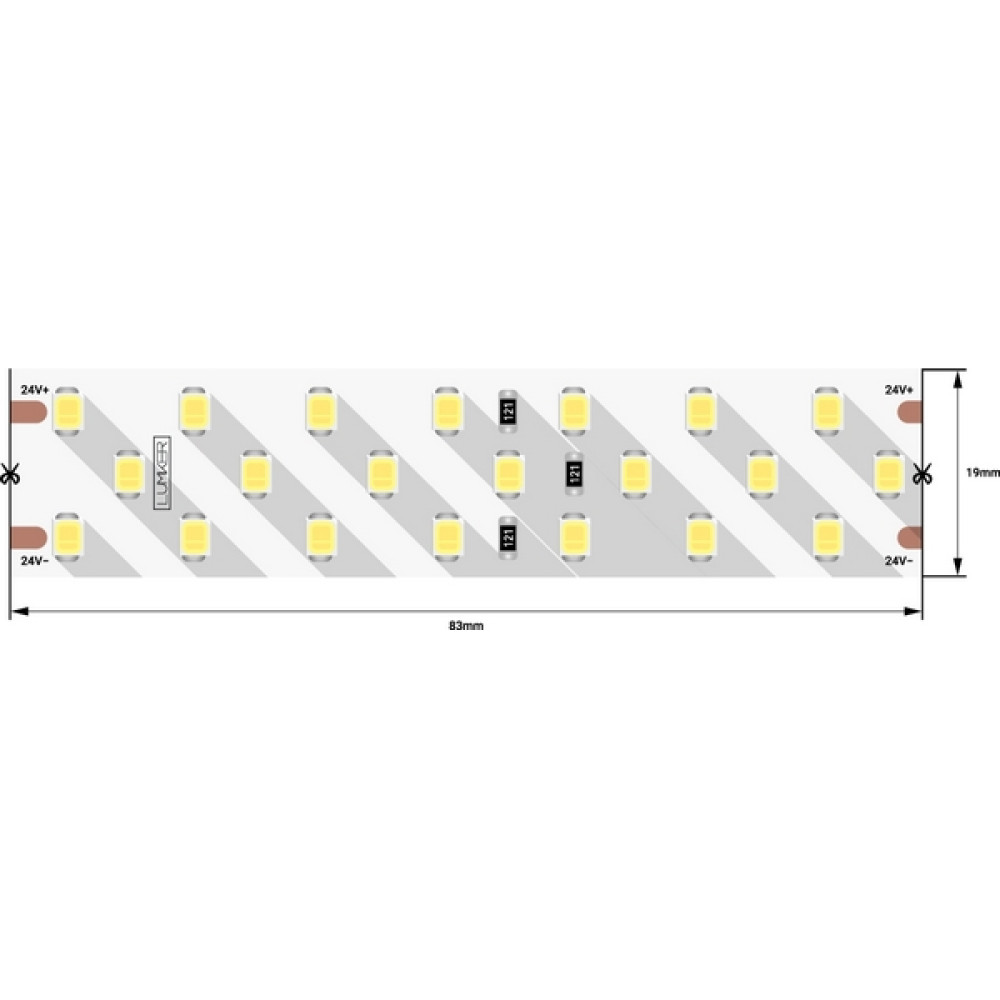 Светодиодная лента LUX DSG2252-24-NW-33