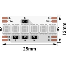 Светодиодная лента LUX DSG8A240-24-RGB-33